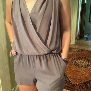 Beige romper jumpsuit